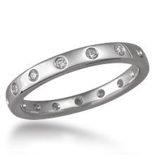 Straight Diamond Wedding Band