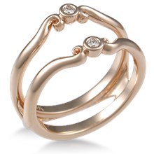 Carved Curls Engagement Ring Enhancer
