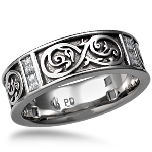 mens infinity wedding ring
