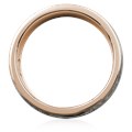 White Mokume Wedding Band