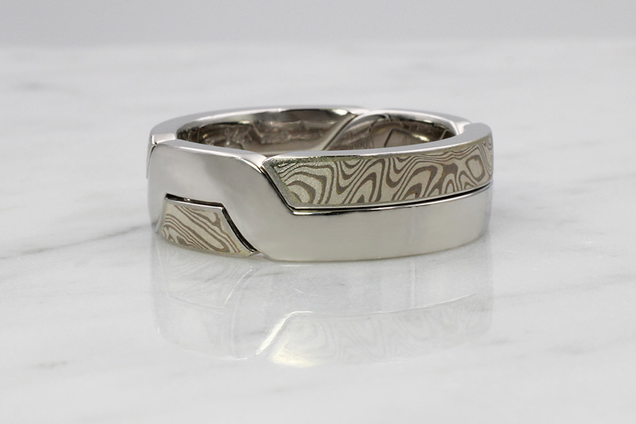 Mokume Puzzle Ring #1