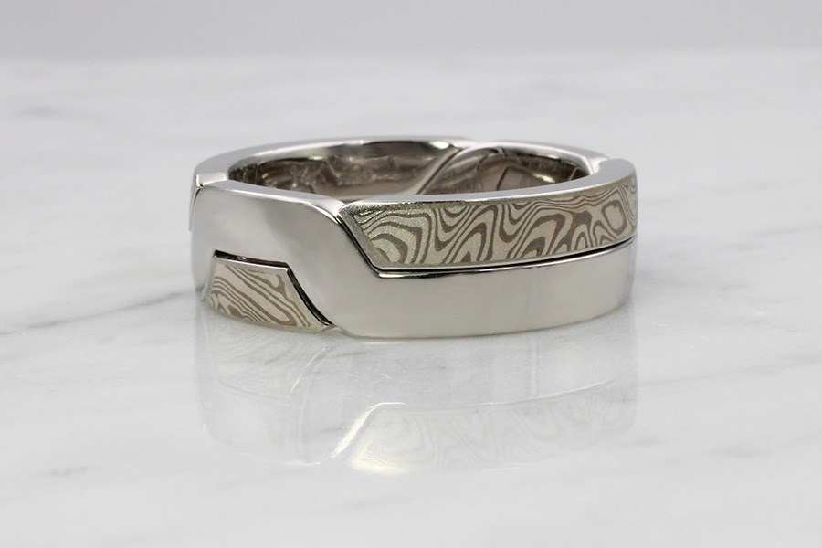Mokume Puzzle Ring #1