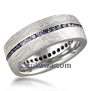 Channel Set Wedding Band