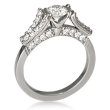 Paved with Diamonds Engagement Ring