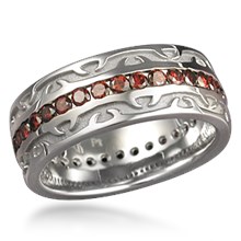 Tribal Thorn Wedding Band