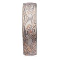 Champagne Mokume Wedding Band