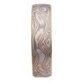 Champagne Mokume Wedding Band