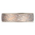 Champagne Mokume Wedding Band