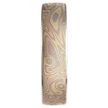 Trigold Mokume Wedding Band