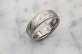 Winter Mokume Wedding Band