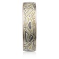 Winter Mokume Gane Wedding Band