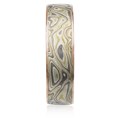 Winter Mokume Gane Wedding Band