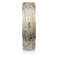 Winter Mokume Gane Wedding Band
