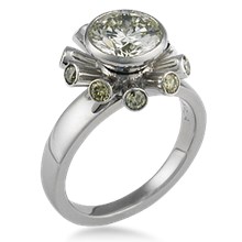 Sputnik Engagement Ring