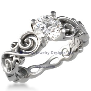 Contemporary Infinity Engagement Ring