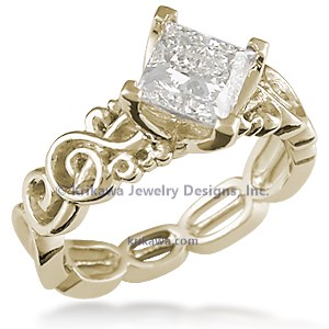 Harmony Treble Clef Engagement Ring