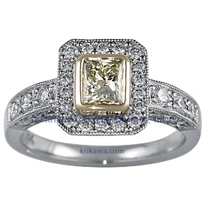 Brilliant Cathedral Light Pave Engagement Ring
