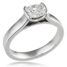Modern Cathedral Bezel Engagement Ring