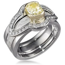 Brilliant Scaffolding Engagement Ring