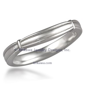 Sculptural Designer Wedding Ring
