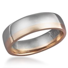 Two Tone Wedding Rings: Modern Simplicity
