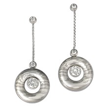 Mokume Life Drop Earrings