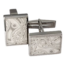 Mokume Block Cufflinks