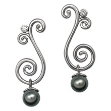 Platinum Curls Earrings