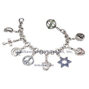 Peace Multicolored Letter Bracelet, Christian Jewelry