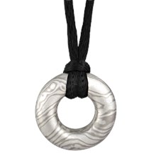 Mokume Gane Donut Pendant