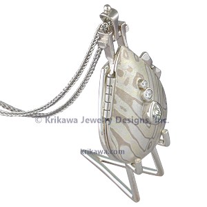 Designer Mokume Locket