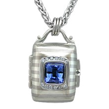 Striped Cushion Locket