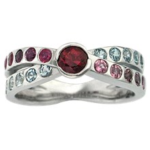 Mother's Birthstone Ring - top view