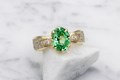 Mokume Blossom Engagement Ring