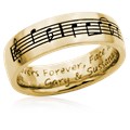 Musical Phrase Wedding Band