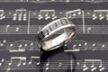 Musical Phrase Wedding Band