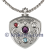 Pendant with Birthstones