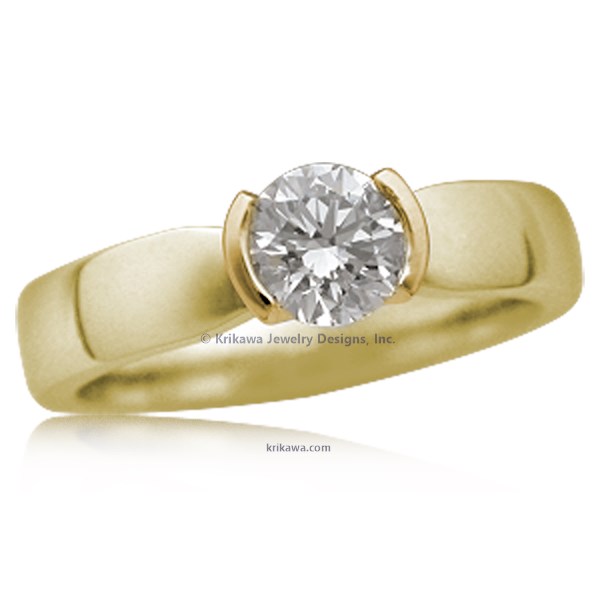 Modern Taper Engagement Ring