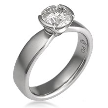 Modern Taper Engagement Ring