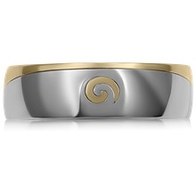Symbol Puzzle Wedding Band - top view