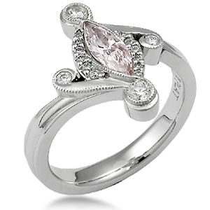 Fancy Pink Diamond Engagement Ring