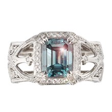 	Belle Époque Engagement Ring - top view