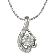 Love Curls Diamond Pendant