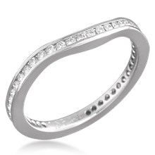 Curved Diamond Band Eternity Style