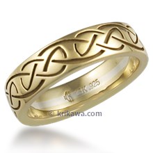 Celtic Knot Eternity Symbol Wedding Band 