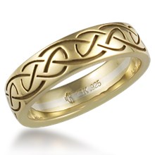 Celtic Knot Eternity Symbol Wedding Band