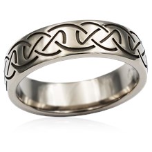 Celtic Knot Eternity Symbol Wedding Band