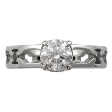 Tribal Thorn Engagement Ring - top view