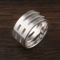 Post-Modern Wedding Band with Unique Contemporary Styling