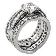 Brilliant Bow Engagement Ring with Enhancer